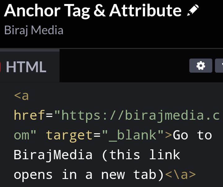 HTML Attributes